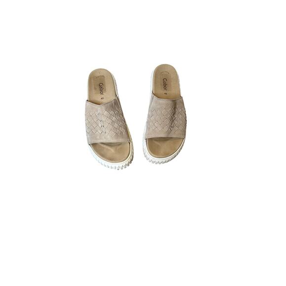 Gabor nubuck leather‎ slides -size 42 - Picture 1 of 3